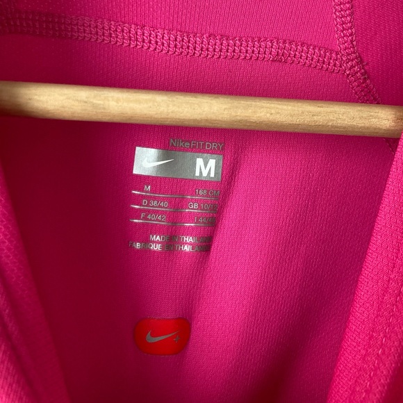 Hot pink FitDry long sleeve t-shirt — NIKE women’s size M - Picture 3 of 6